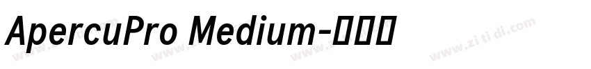 ApercuPro Medium字体转换